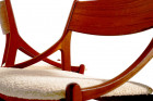 eriksen chaise tromborgs danois 1960 teck laine blanc ivoire