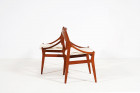 eriksen chaise tromborgs danois 1960 teck laine blanc ivoire