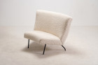 louis paolozzi zol concerto corner chair wool france 1950