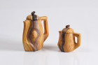 grandjean jourdan vallauris ceramic france faux wood 1950