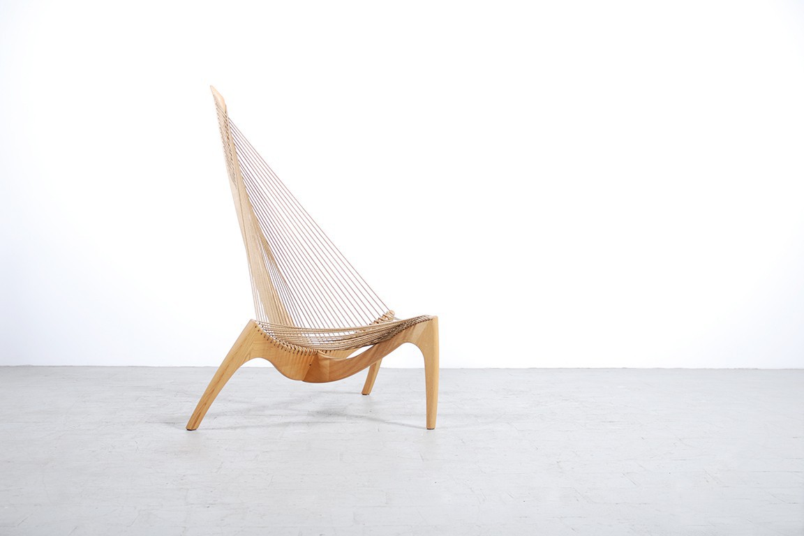 Jørgen Høvelskov harp string fauteuil Christensen & Larsen