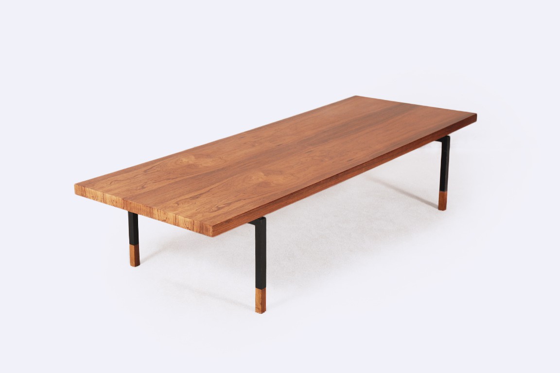 aasbjerg bolighus coffee table rosewood danish vintage 1960