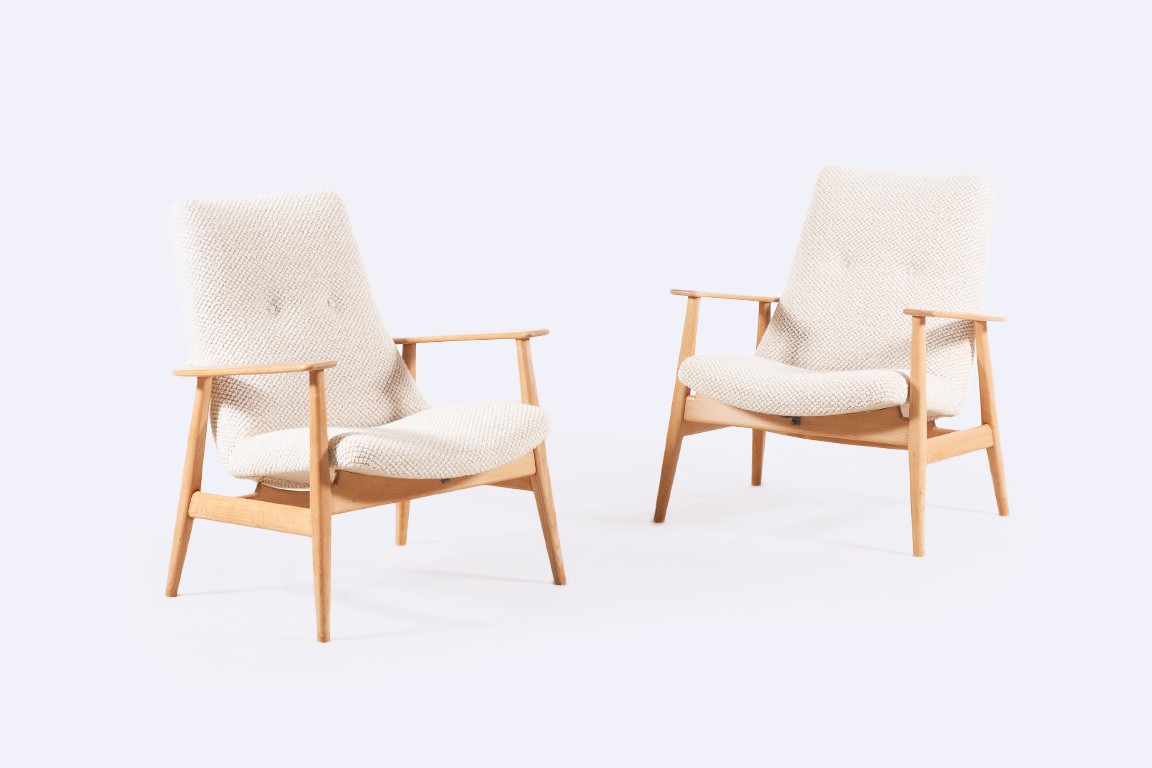 pierre guariche sk660 steiner french armchairs nobilis 1960