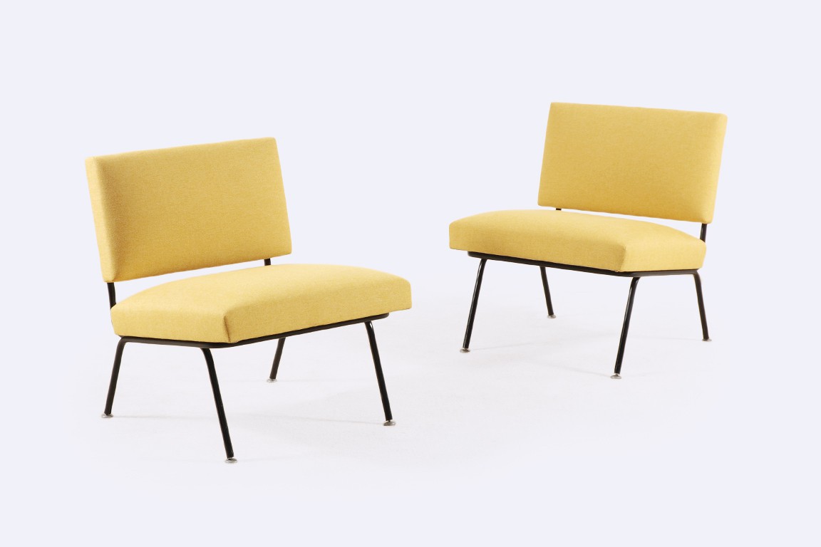 florence knoll international easy chair 31 yellow 1950 1954