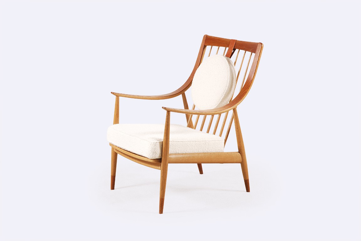 hvidt molgaard nielsen fd144 armchair france daverkosen 1950