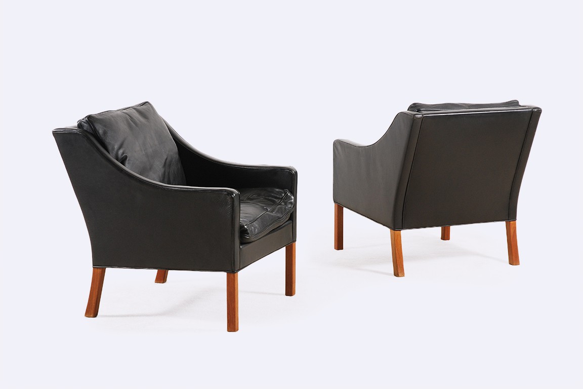 borge mogensen fredericia furniture 2207 armchair leather