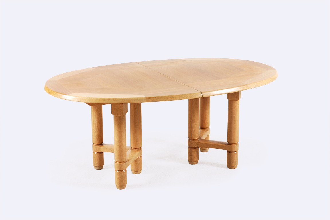 guillerme chambron elmyre table oak votre maison 1960 french