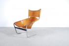 Pierre Paulin F444 ARTIFORT 1963 cuir cognac fauve vintage