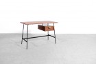 Bureau Pierre Paulin Thonet CM178 vintage cuir chêne