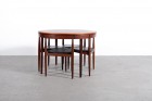 Hans Olsen Teak Dining set Table chairs Frem Røjle 1953