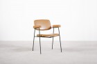 pierre paulin fauteuil cm197 thonet france cuir vintage 1958