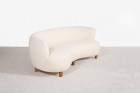 otto schultz boet curved sofa wool sweden vintage 1940 1950