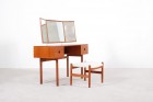 aksel kjersgaard dressing table teak stool vintage 1960 1970