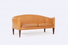 illum wikkelso sofa settee leather rosewood vintage 1960