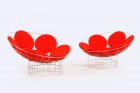 verner panton peacock chair plus linje 1959 steel vintage