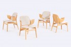 hans olsen 107 armchairs chairs danish vintage 1950 1960