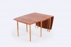 hans wegner dining table oak teak andreas tuck danish 1960