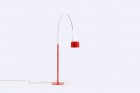 joe colombo floor lamp red coupé oluce ark 1967 1968 1960