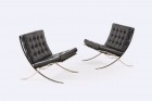 barcelona mies van der rohe knoll noir fauteuil 1950 1960