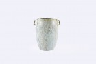 arne bang vase pot ceramic design deco blue green 55 1950