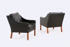 borge mogensen fredericia furniture 2207 fauteuil cuir 1960