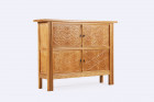 cabinet buffet oak sculpted 20th danish design brutalist