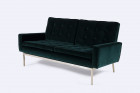 canapé florence knoll 2556 velours vert vintage design 1960