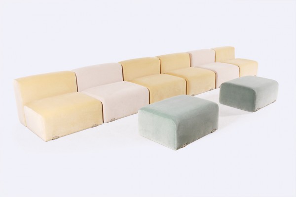 kazuhide takahama gavina marcel modular sofa velvet 1960