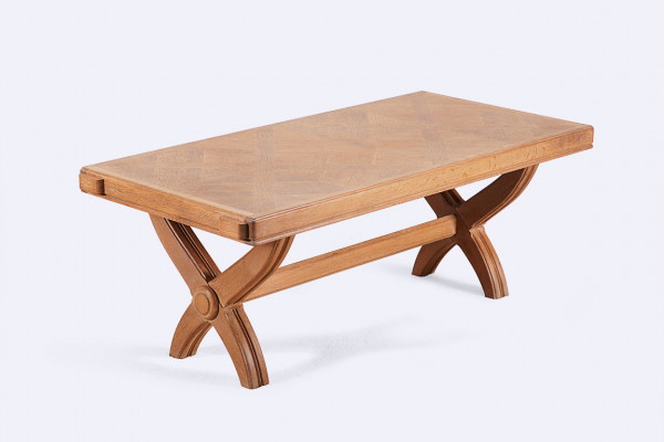 guillerme chambron maison dining table oak design 1960 1950