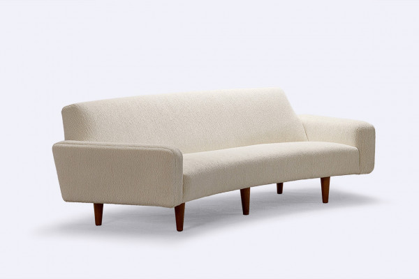 Illum wikkelso canapé 450 design blanc courbé 1960 vintage