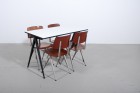 Industrial Table vintage compas Galvanitas  1960