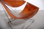 Pierre Paulin Butterfly F675 ARTIFORT 1963 cuir cognac