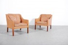 Borge Mogensen Fauteuil 2207 Fredericia Furniture Cuir Teck