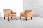 Borge Mogensen Fauteuil 2207 Fredericia Furniture Cuir Teck