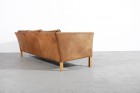 arne norell leather brown scandinavian 1960 vintage retro