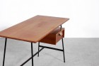 Bureau Pierre Paulin Thonet CM178 vintage cuir chêne