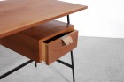 Bureau Pierre Paulin Thonet CM178 vintage cuir chêne