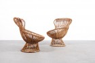 Franco Ablini Margherita rattan chair Vittorio Bonacina 1950