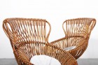 Franco Ablini Margherita rattan chair Vittorio Bonacina 1950