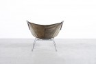 pierre paulin polak ap-14 anneau chair cuir noir 273 1954