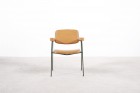 pierre paulin fauteuil cm197 thonet france cuir vintage 1958