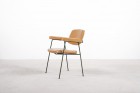 pierre paulin armchair cm197 thonet leather french 1958