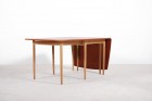 hans wegner dining table oak teak andreas tuck danish 1960