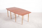 hans wegner dining table oak teak andreas tuck danish 1960