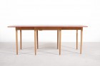 hans wegner dining table oak teak andreas tuck danish 1960