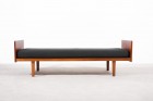 daybed scandinavian teak oak vintage sofa danish 1950 1960