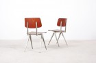 chair s16 industrial galvanitas dutch metal wood 1950 1960