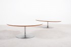 pierre paulin artifort table basse blanc acier vintage 1960