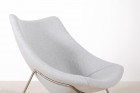 pierre paulin oyster f157 fauteuil tissu vintage 1960 1964