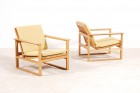 borge mogensen 2256 armchairs oak frederica stolefabrik 1950